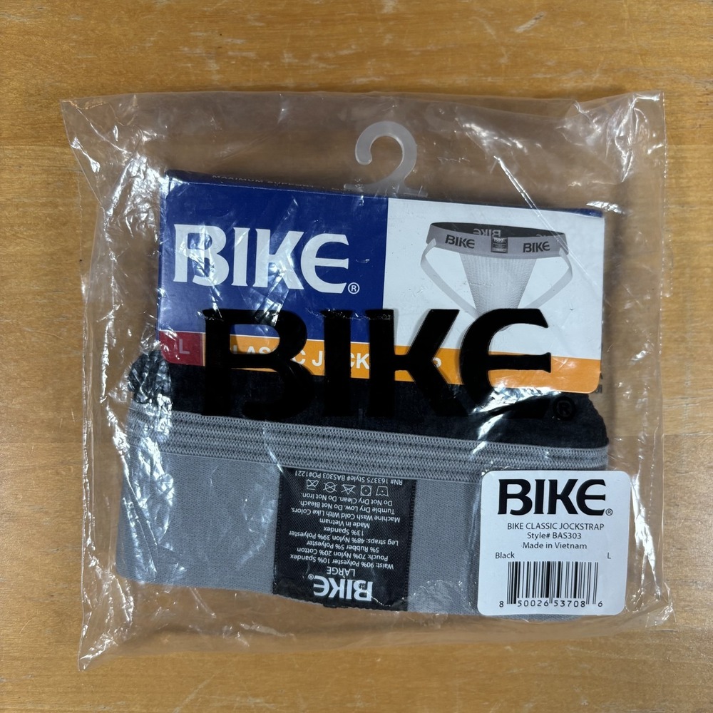 Bike Classic Jockstrap Men's Large Black New